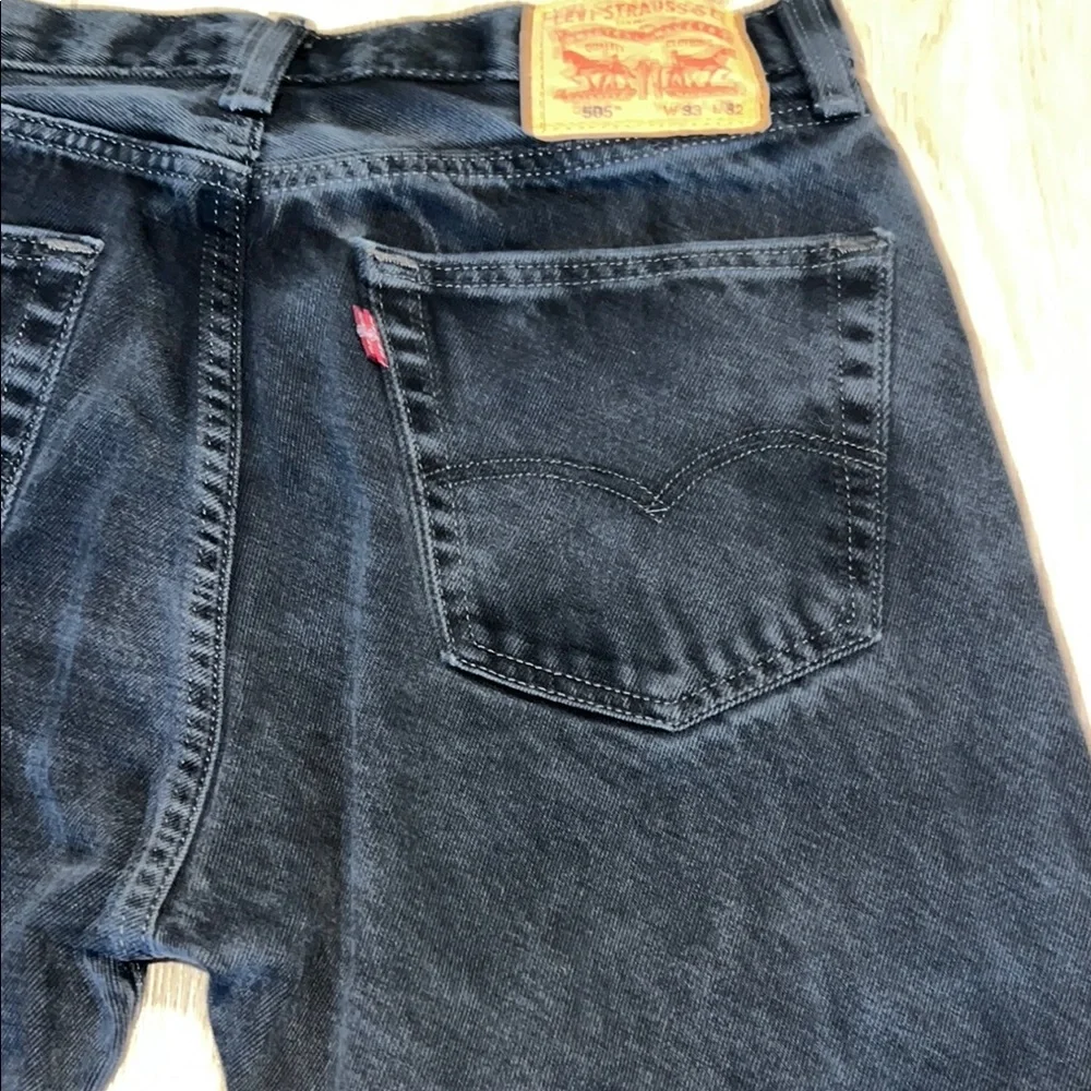 EUC - 505 Red Tab Levi's Black Denim Jeans - Picture 7 of 13